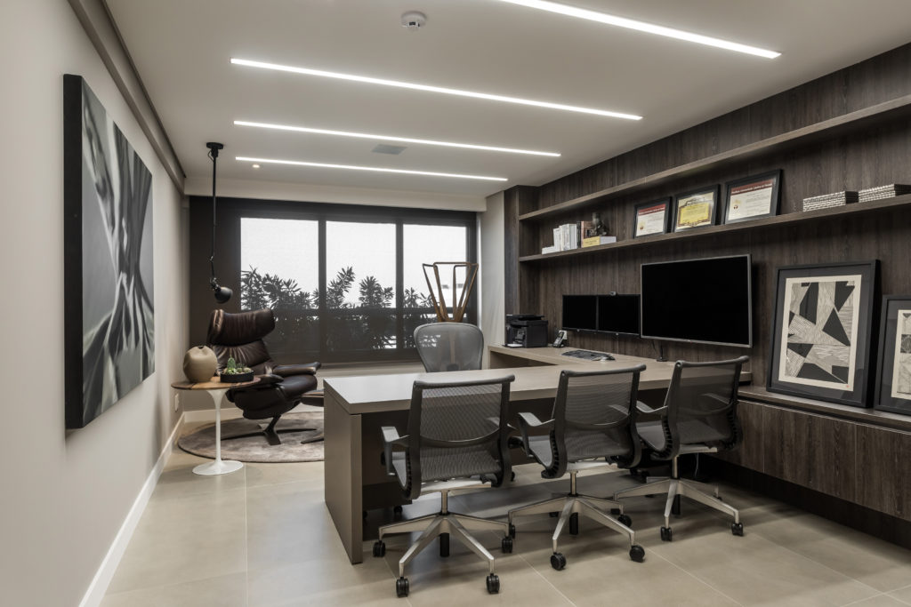 luminárias para escritório com iluminação para produtividade