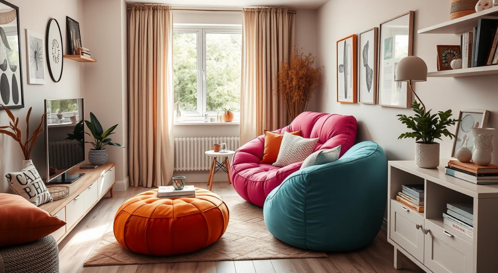 decoração com puff