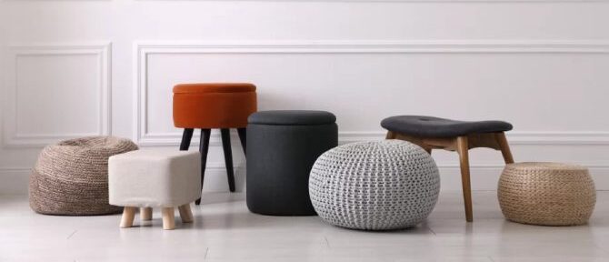 Decoração com puff: como otimizar o espaço da sala com estilo