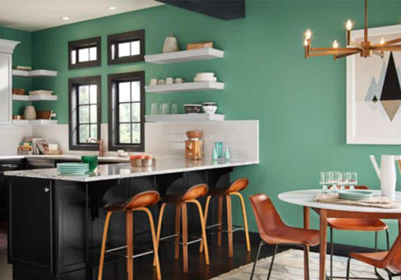 decoração de cozinha cores