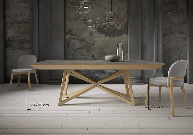 altura de mesa de jantar