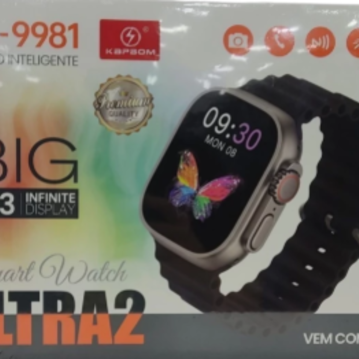 Relógio Smart Watch Ultra 2 com 7 Pulseiras - Imagem 3