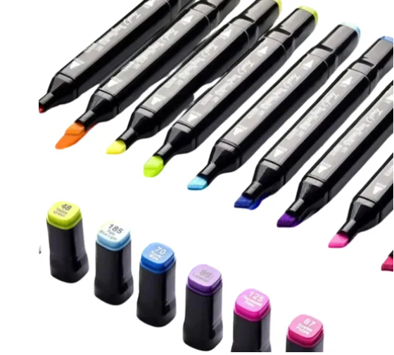 kit canetinha ponta dupla 48 cores - Imagem 3