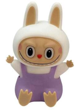 Luminária LABUBU Abajur Led Silicone Muda Cor Recarregável - Imagem 2