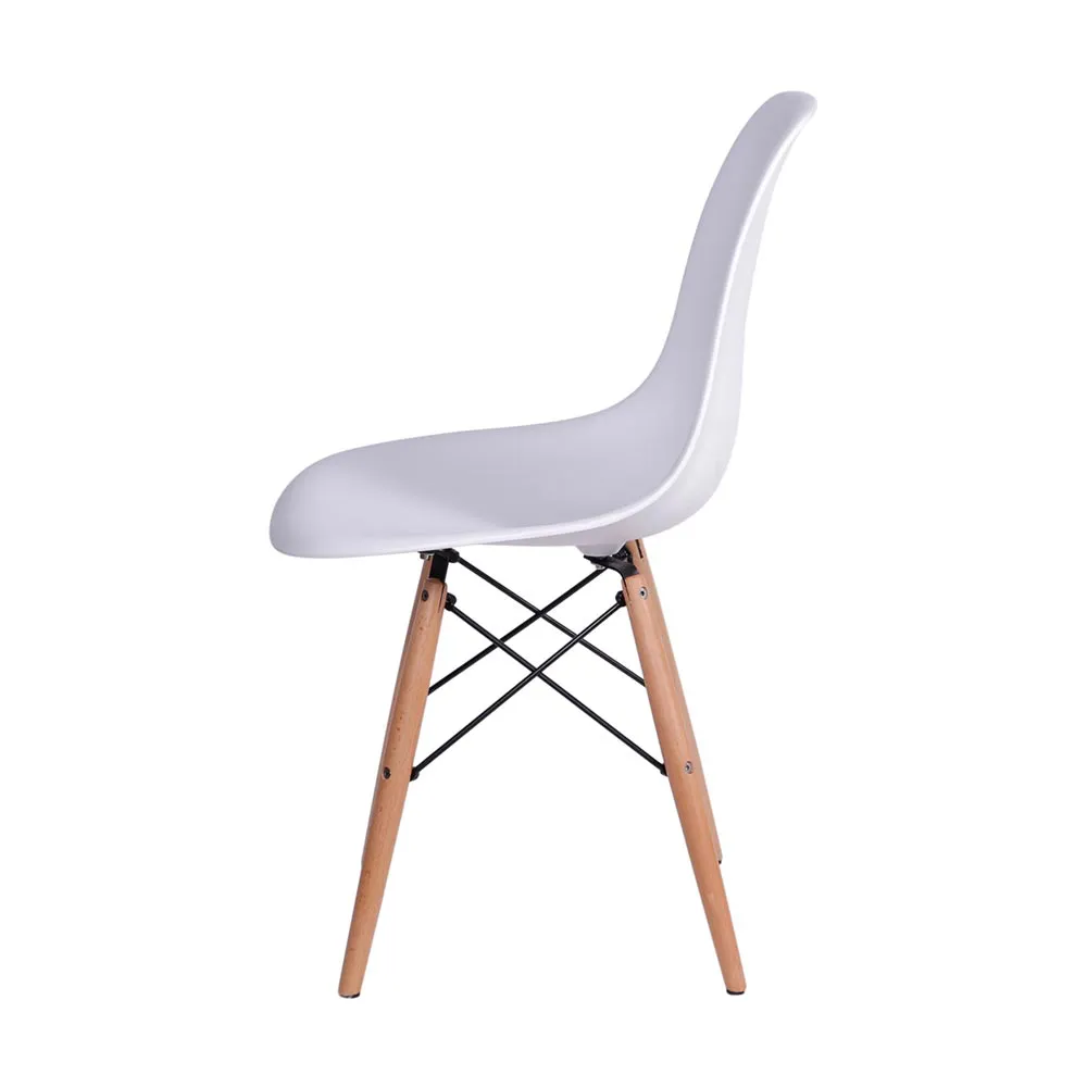 Cadeira Eames DSW Base Madeira - Branca - Imagem 4
