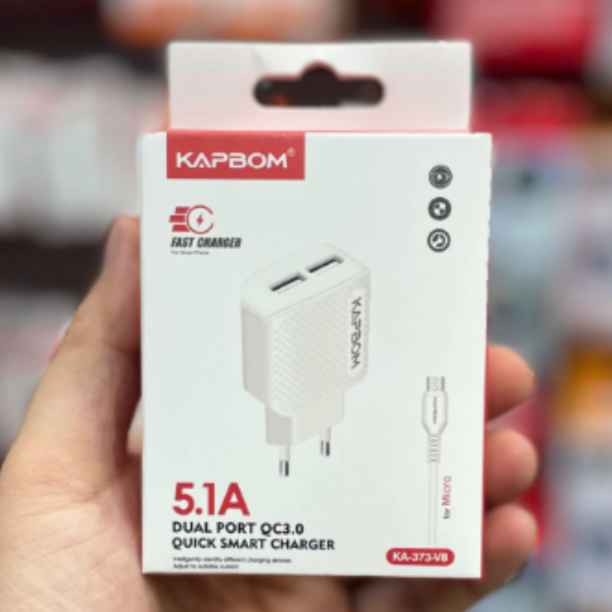 Carregador de celular 2 USB KA373-VB - Imagem 4