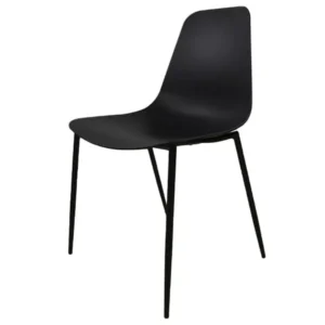 Cadeira Miami Base Aço - Preta